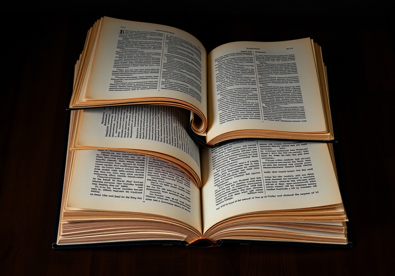 Typografische Darstellung eines digitalen Glossars